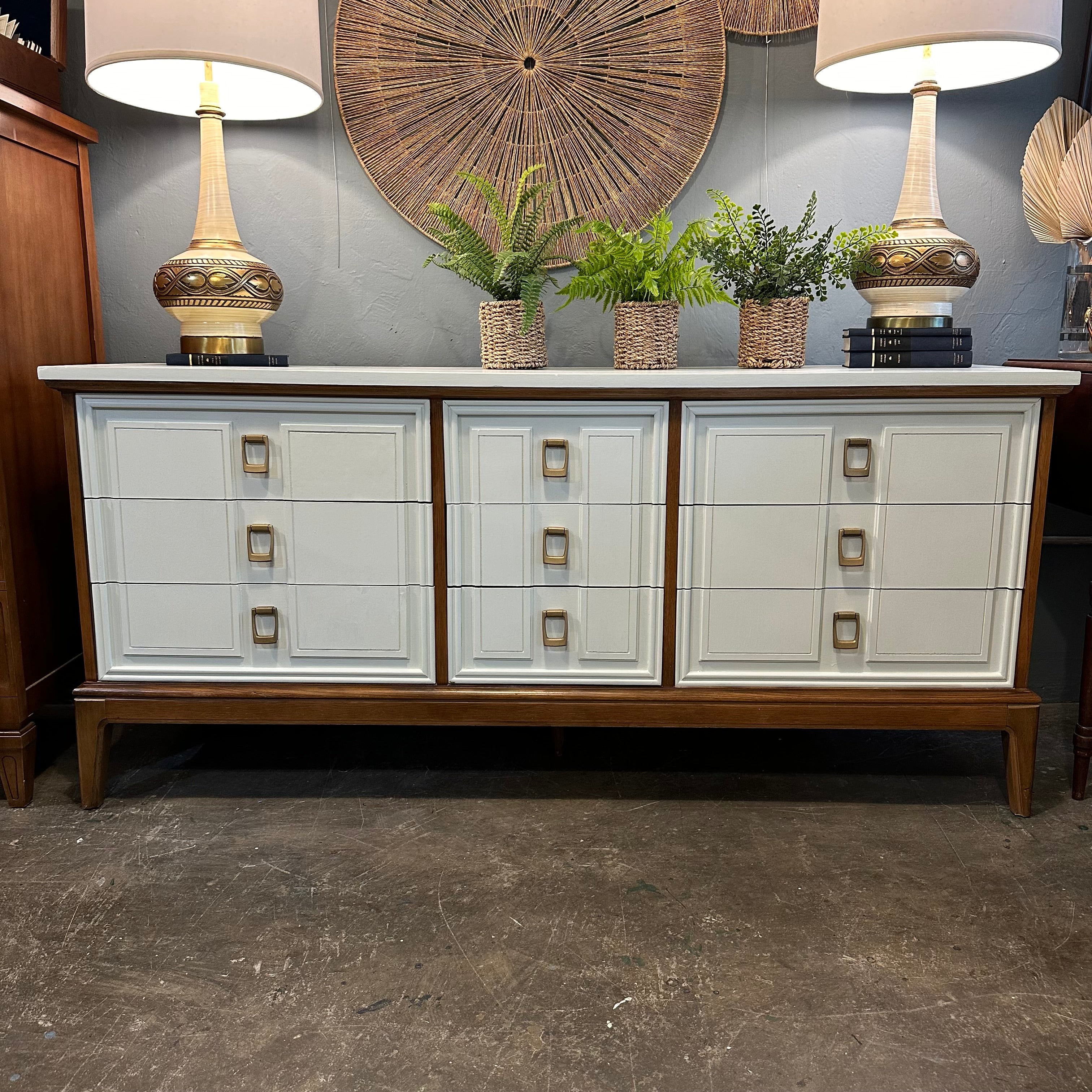 Mid Century Modern Triple Dresser by Dixie