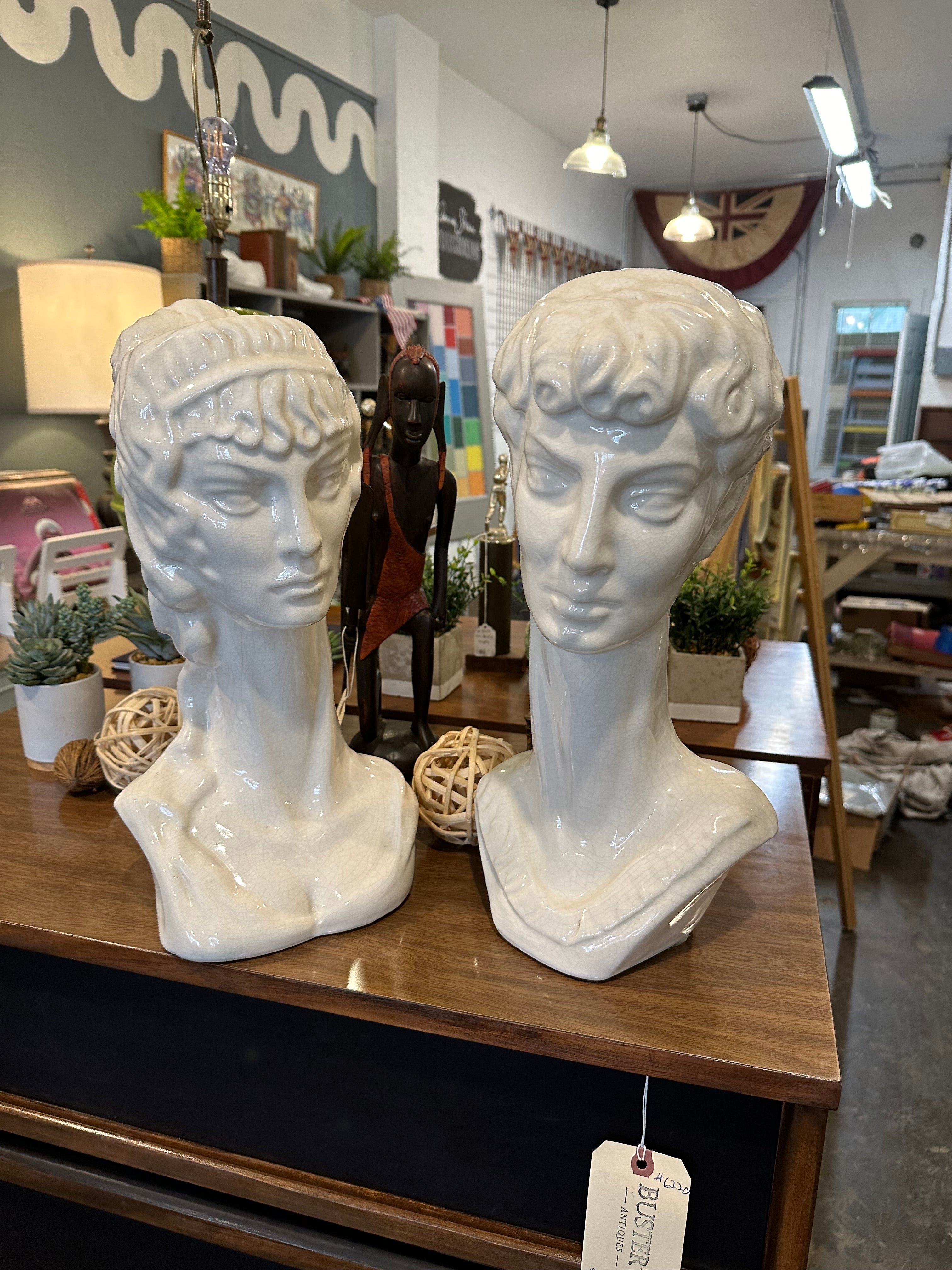 Pair of Busts from 1940s