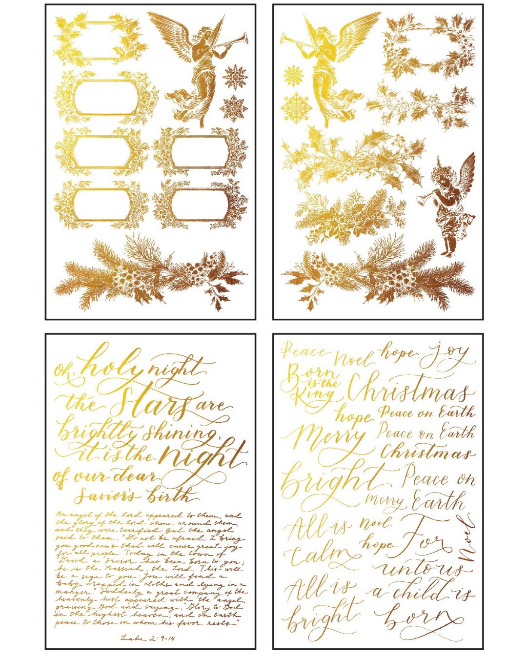 Tinsel IOD Foil Transfer 8 x 12 Pad