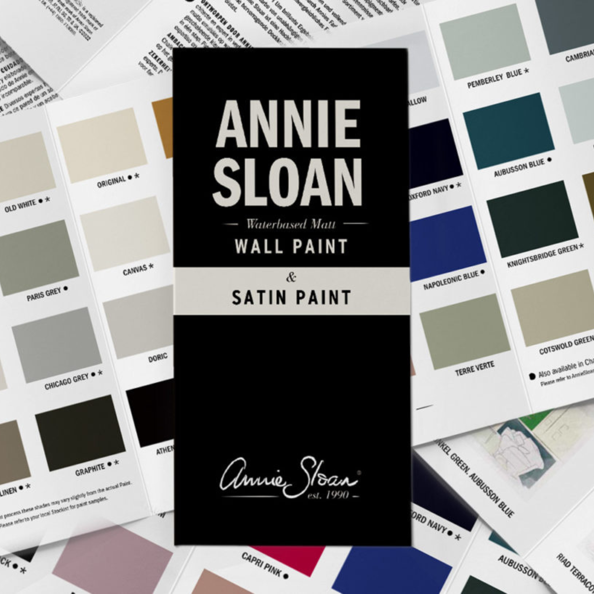 Wall & Satin Paint Color Card