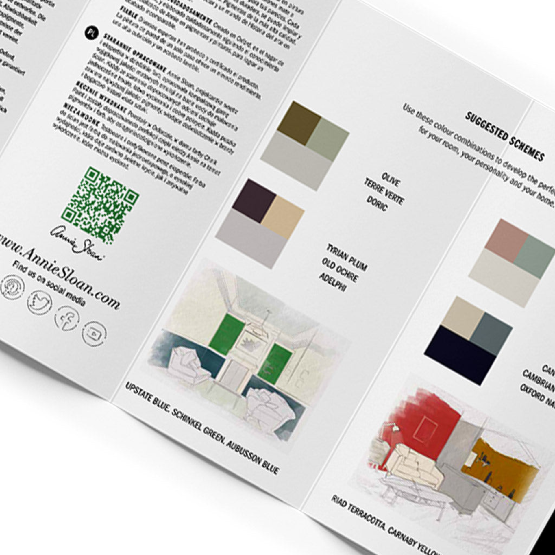 Wall & Satin Paint Color Card
