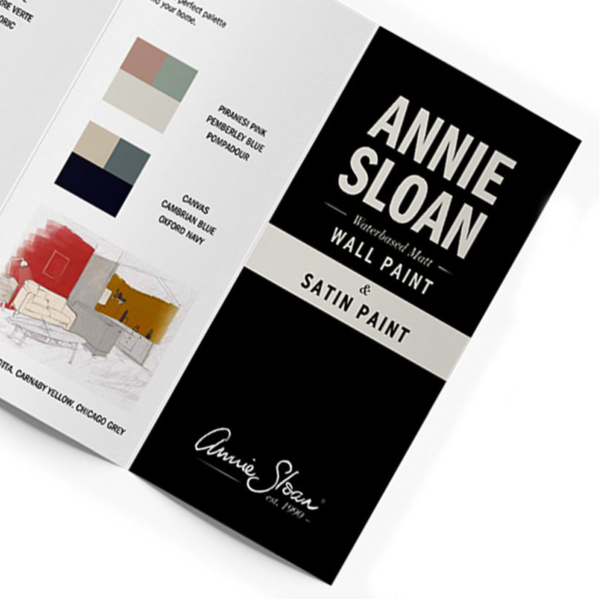 Wall & Satin Paint Color Card