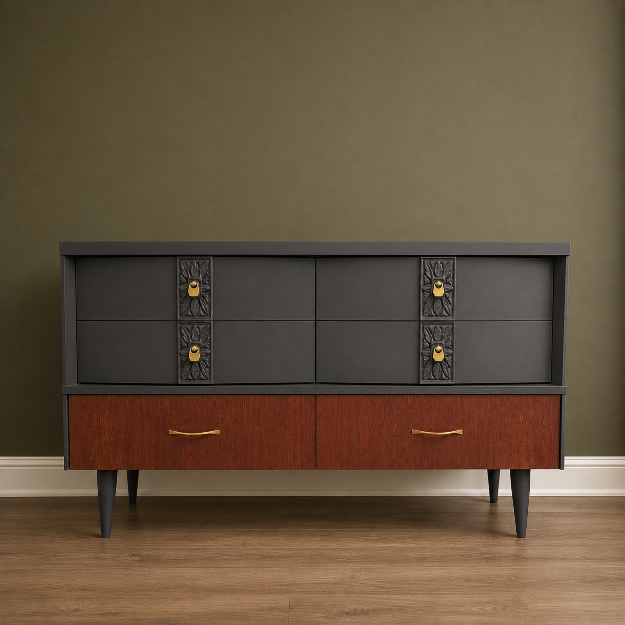 Restored Mid-Century Dresser by Bassett