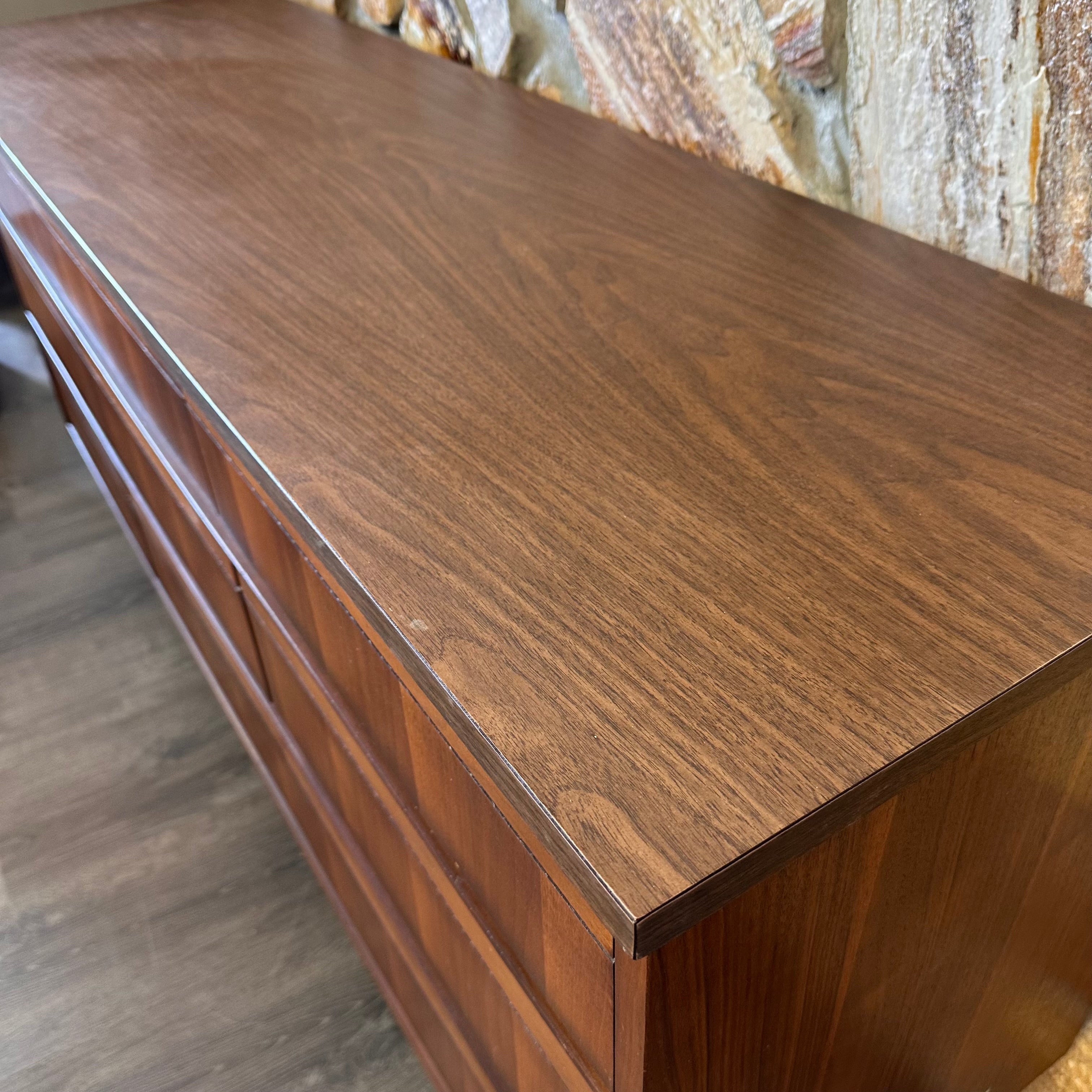 Mid Century Modern Nine Drawer Dresser