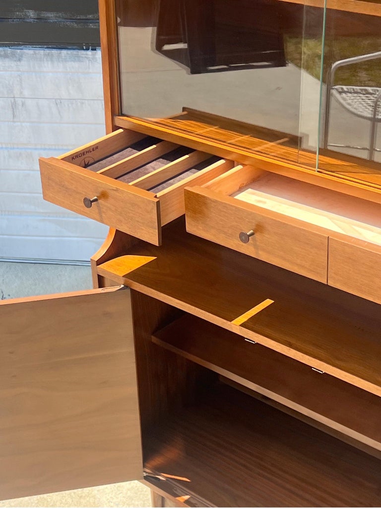 Mid Century Modern China Cabinet by Kroehler