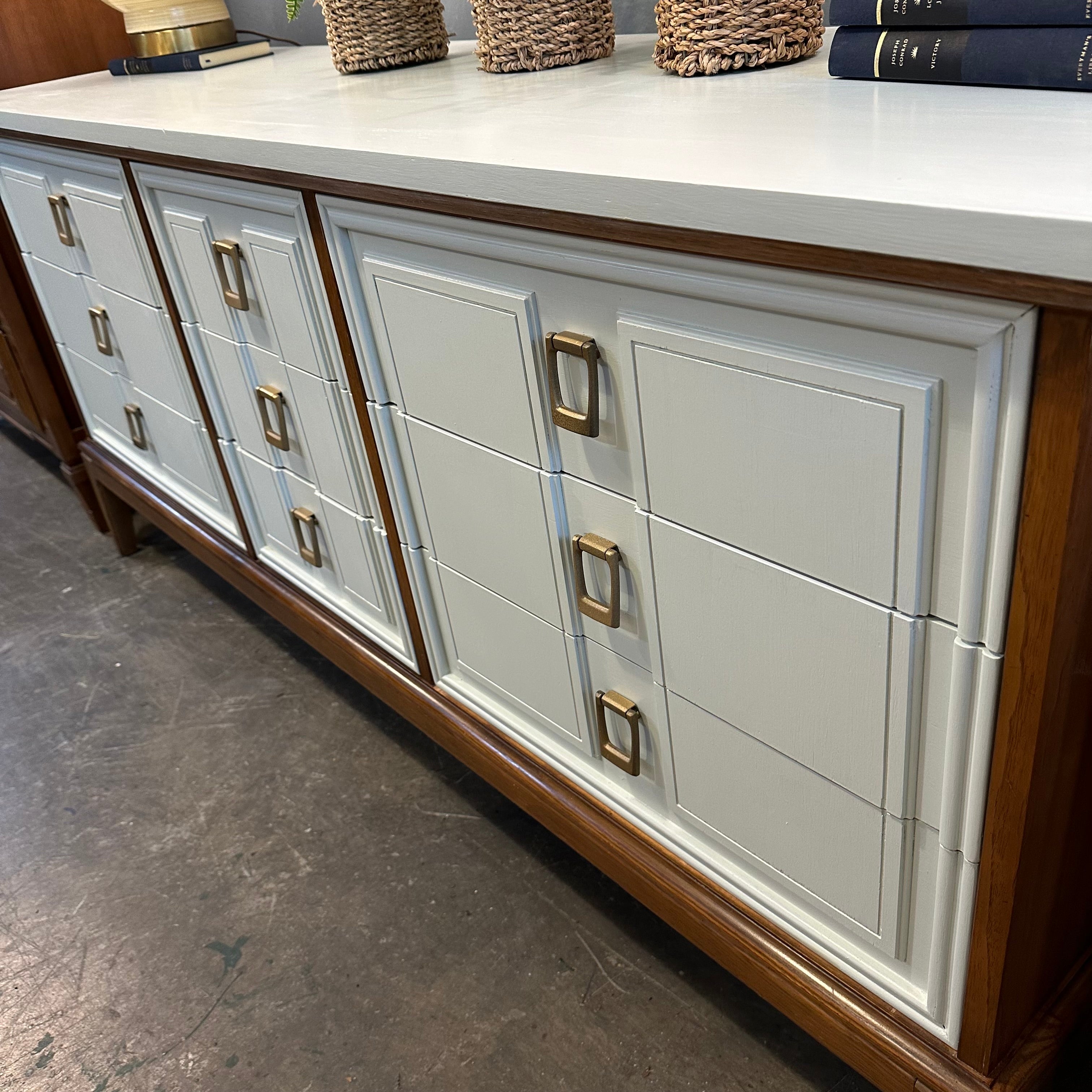 Mid Century Modern Triple Dresser by Dixie