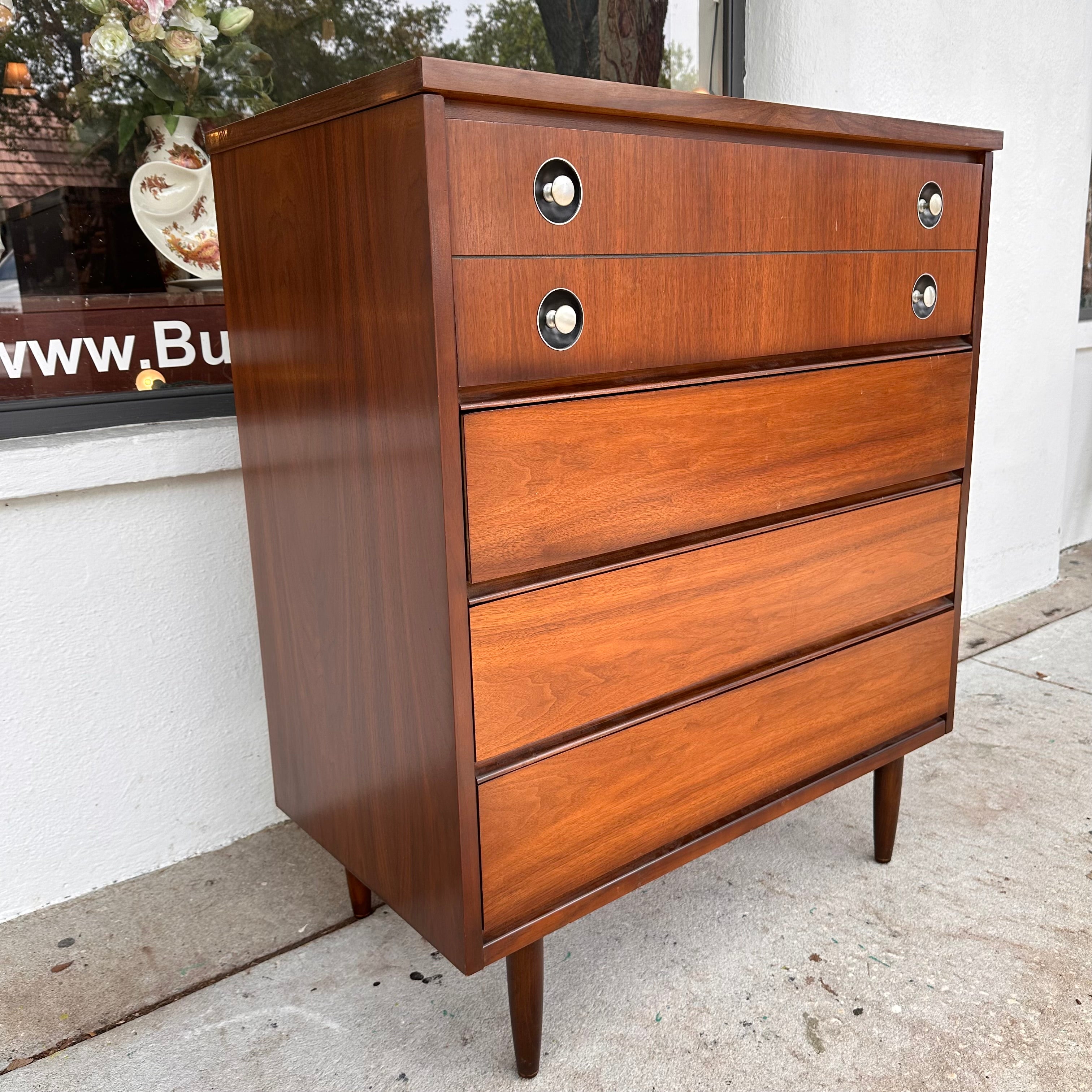 Mid Century Modern Highboy Dresser