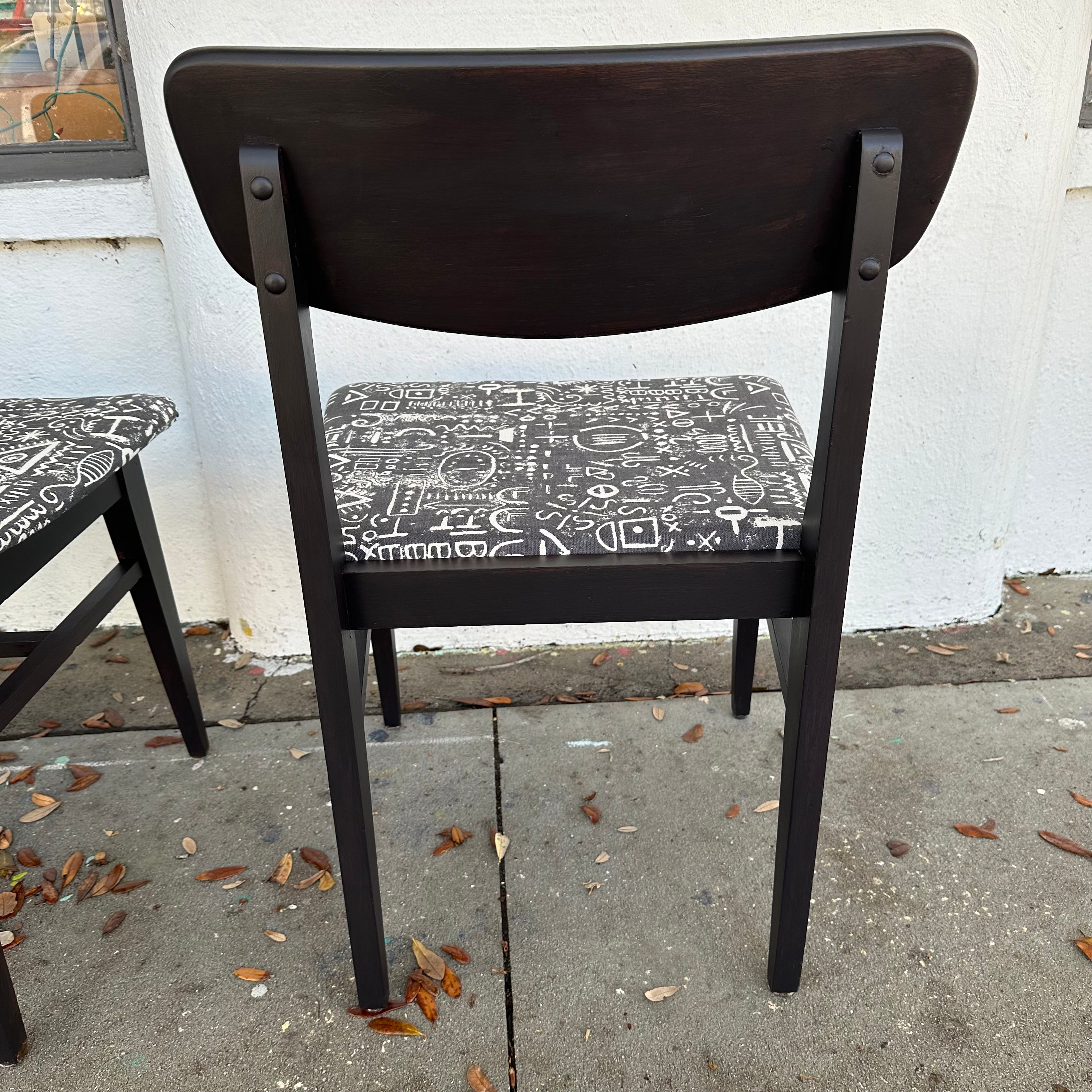 MCM Artex & Green Table and Four Chairs