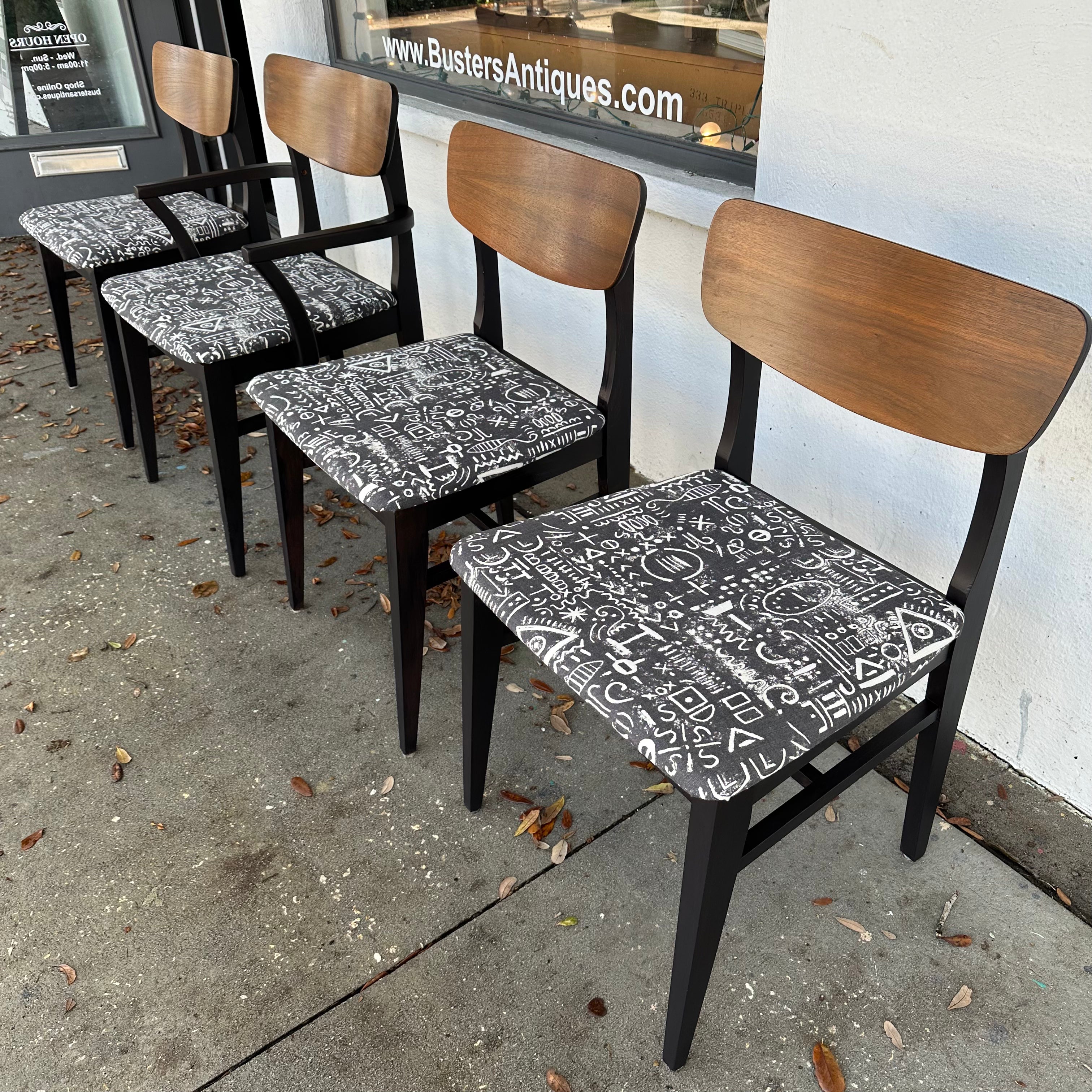 MCM Artex & Green Table and Four Chairs
