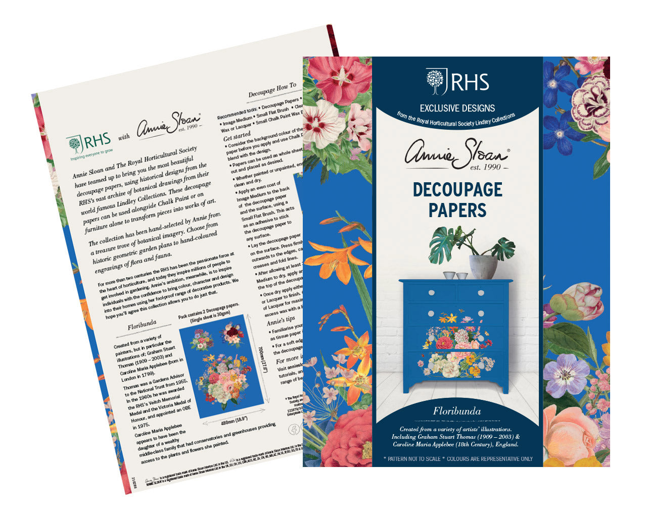 RHS Decoupage Paper Floribunda