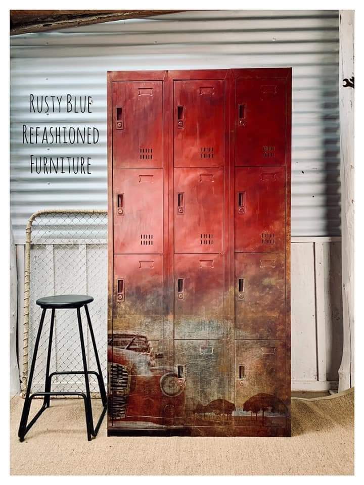Old Red Car Decoupage Paper
