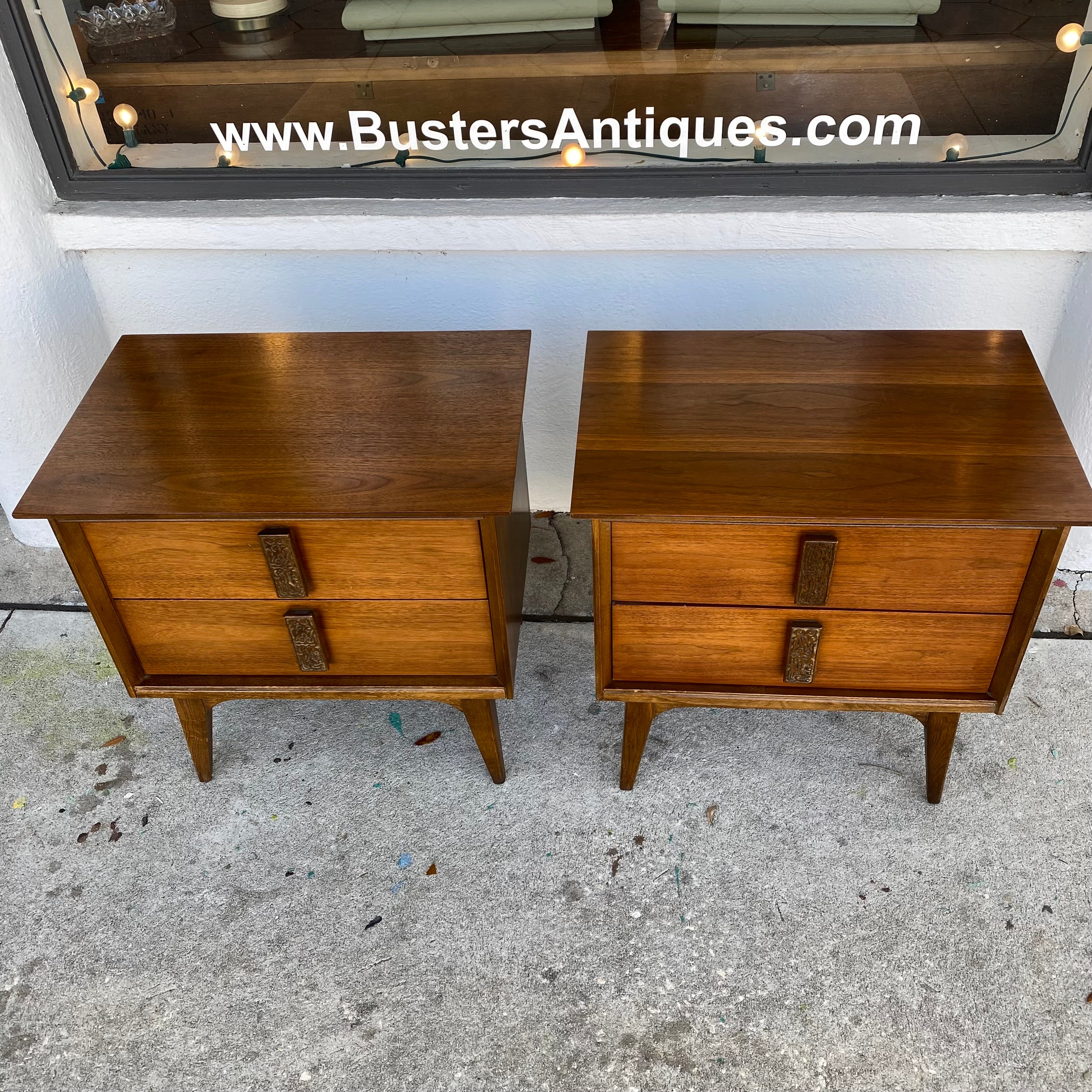 Pair of Mayan Nightstands