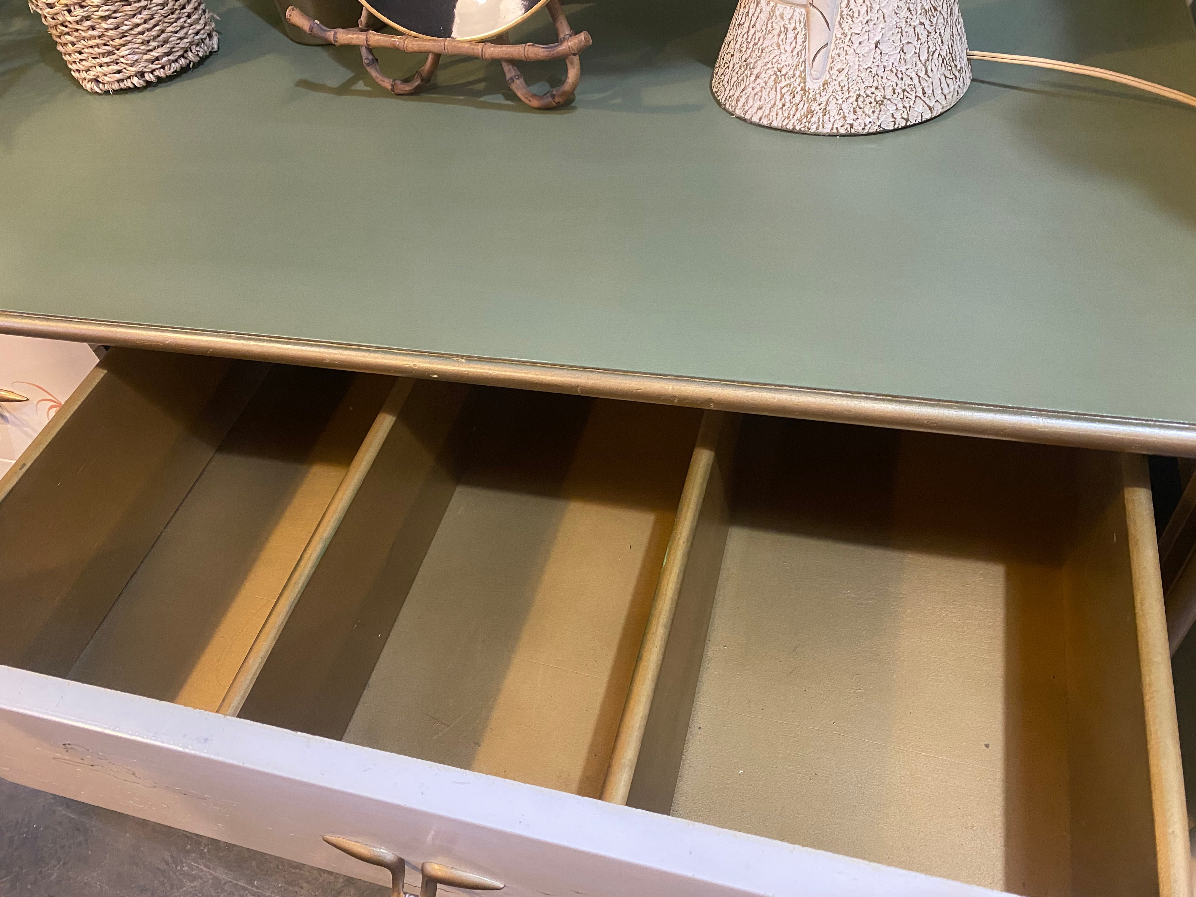 Mid Century Asian Inspired Triple Dresser