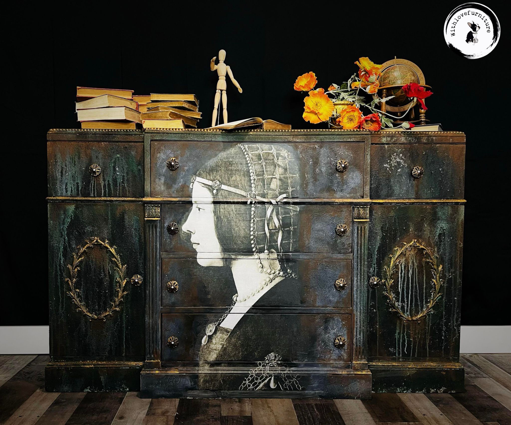 Leonardo's Lady Decoupage Paper