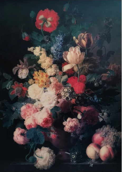 Renaissance Flowers Decoupage Paper