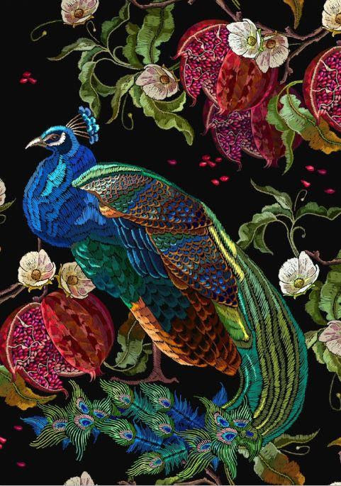 Peacock Decoupage Paper