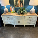 Bassett Nine Drawer Dresser with Curved Front