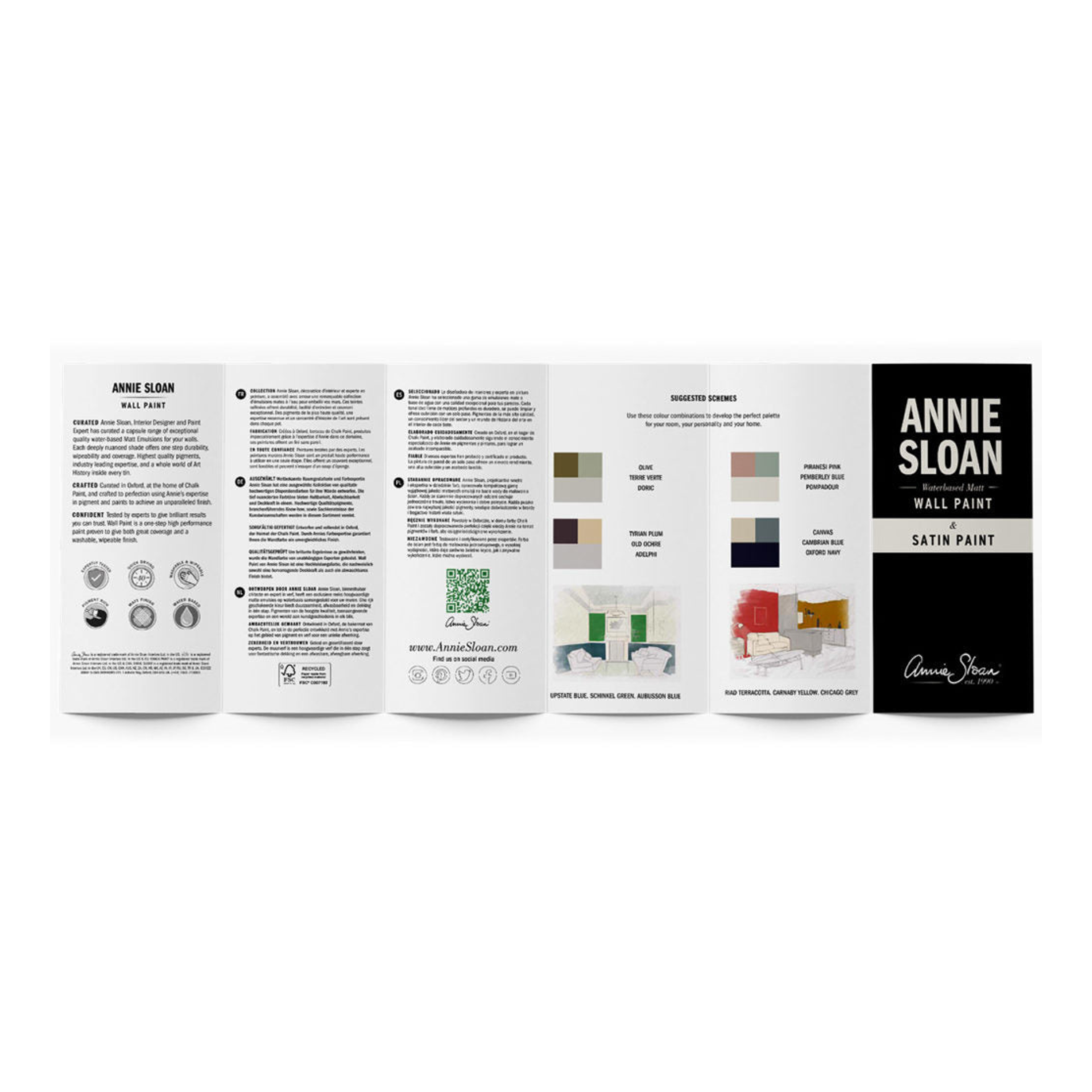 Wall & Satin Paint Color Card
