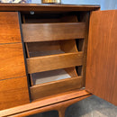 Mid Century Triple Dresser with Two Doors