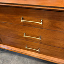 Mid Century Triple Dresser with Two Doors