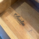 Mainline by Hooker Mid Century Walnut Double Pedestal Floating Top Desk