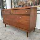 MCM 6 Drawer Dresser by Bassett