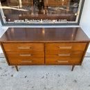 Bassett MCM Six Drawer Dresser