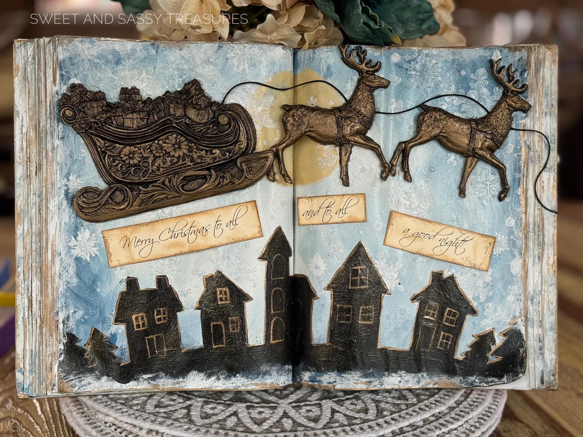 Santa’s Sleigh 6 x 10 IOD Mould