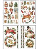 Kitschy Christmas IOD Transfer 8 x 12 Pad