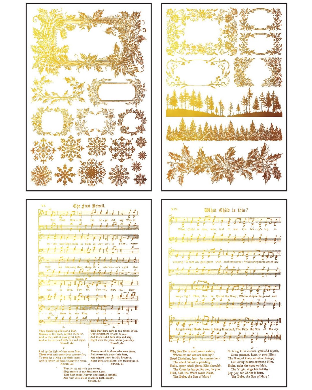Tinsel IOD Foil Transfer 8 x 12 Pad