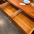 Mid Century Triple Dresser with Two Doors