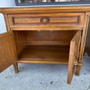 Pair of Thomasville Spanish Revival Pecan Wood Nightstands