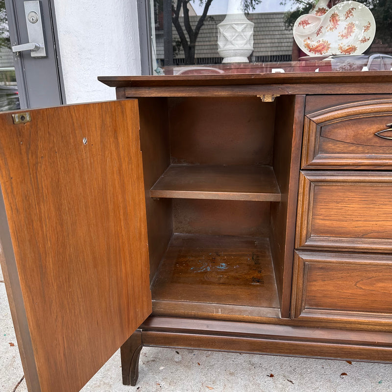 Vintage Buffet/Credenza with Three Drawers and 2 Storage Cabinets