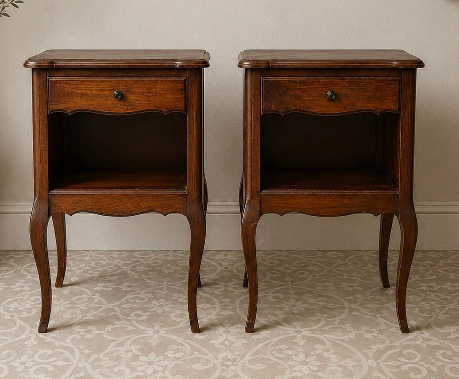 Pair of French Provincial Nightstands