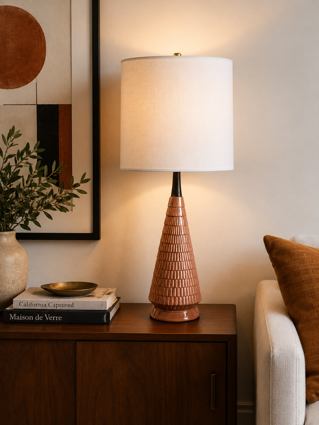 Mid-Century Sculptural Table Lamp