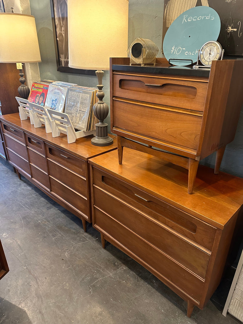 Mid Century Modern Triple Dresser by Bassett Furniture