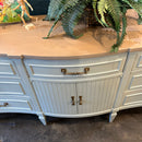 Bassett Nine Drawer Dresser with Curved Front