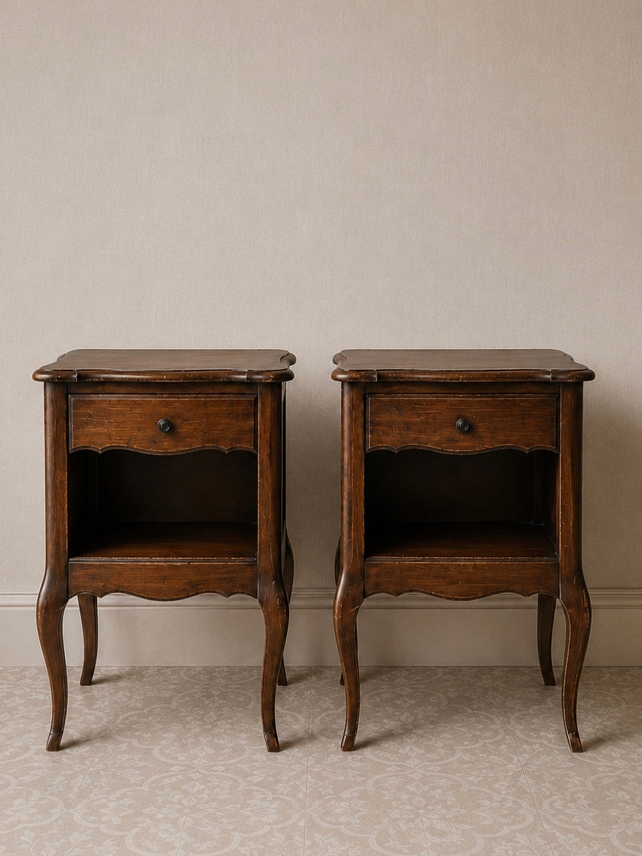 Pair of French Provincial Nightstands