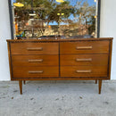 Bassett MCM Six Drawer Dresser