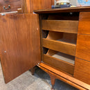 Mid Century Triple Dresser with Two Doors