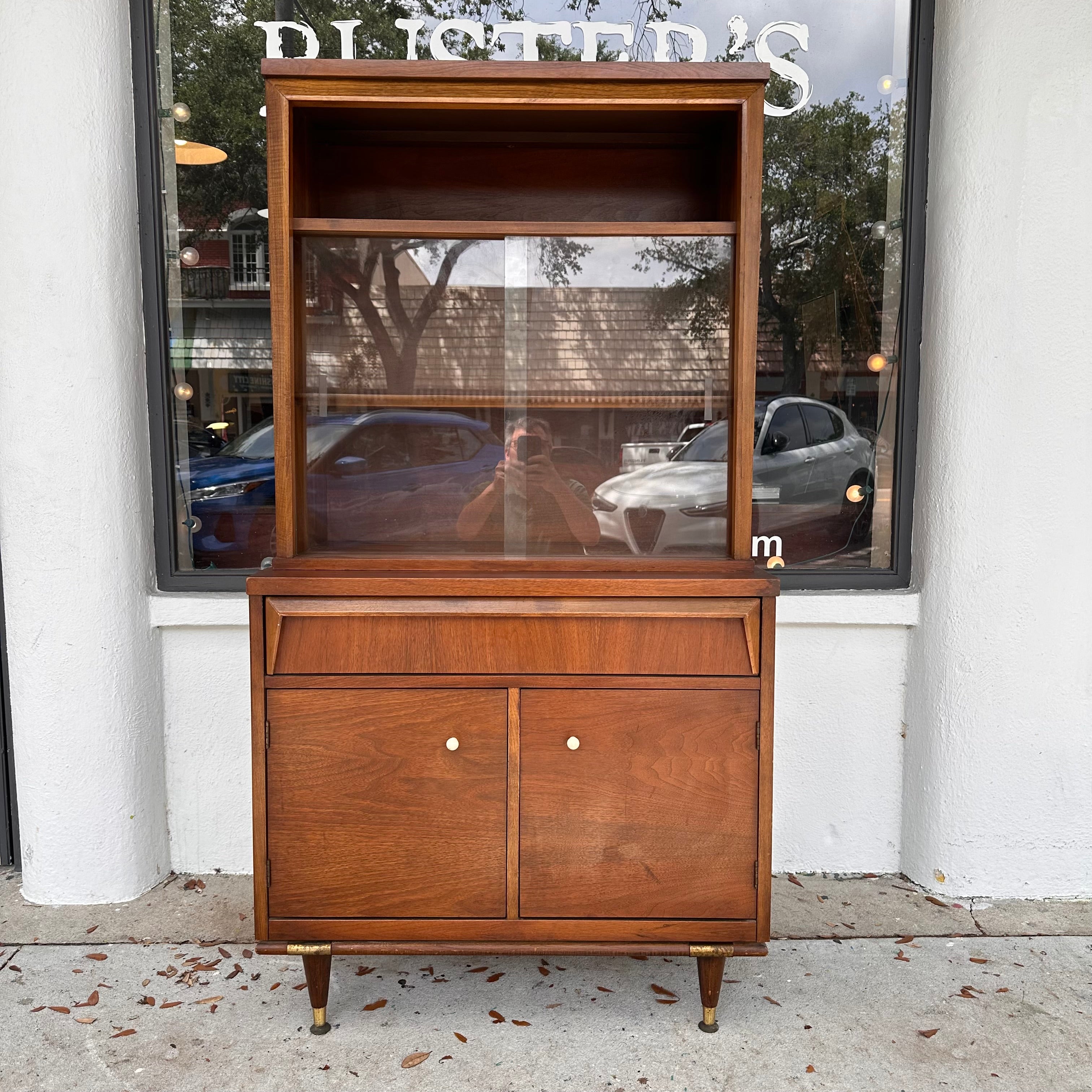 Mid Century Modern China Cabinet by Bassett