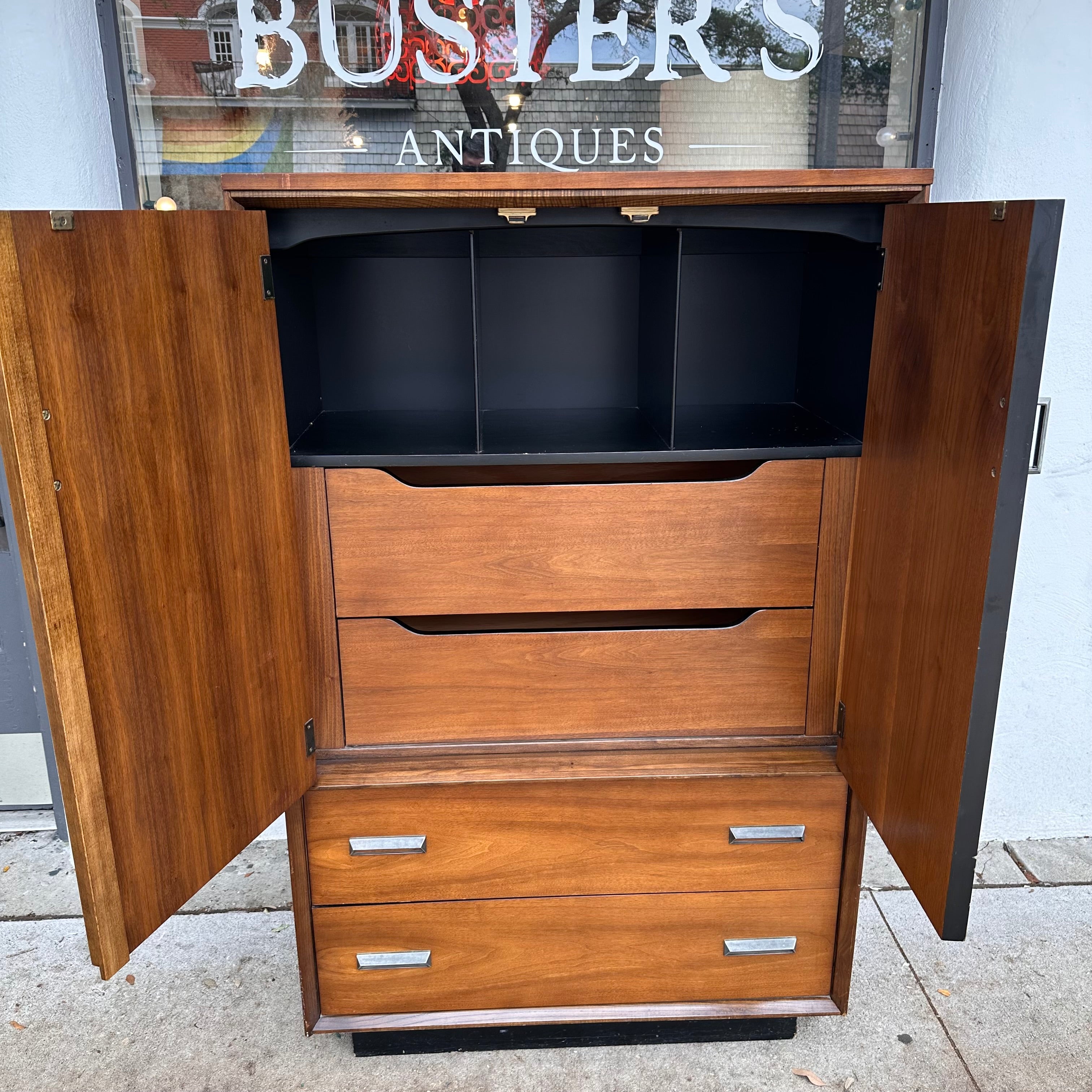 MCM Highboy Dresser by Bassett