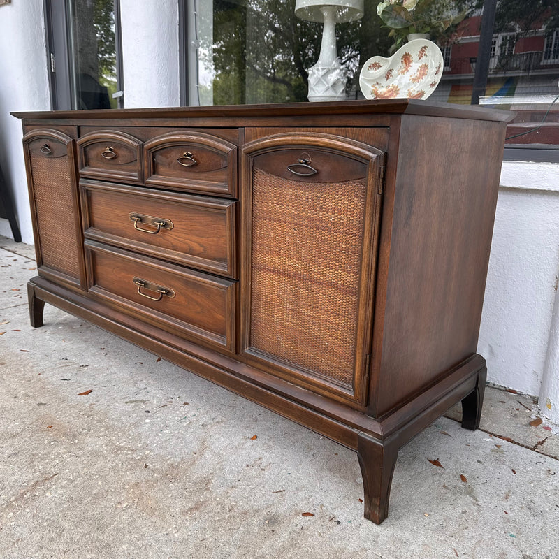 Vintage Buffet/Credenza with Three Drawers and 2 Storage Cabinets