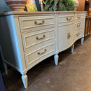 Bassett Nine Drawer Dresser with Curved Front
