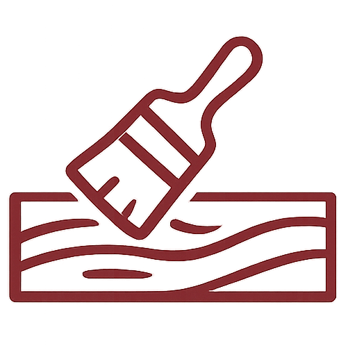 icons representing painting furniture with a brush