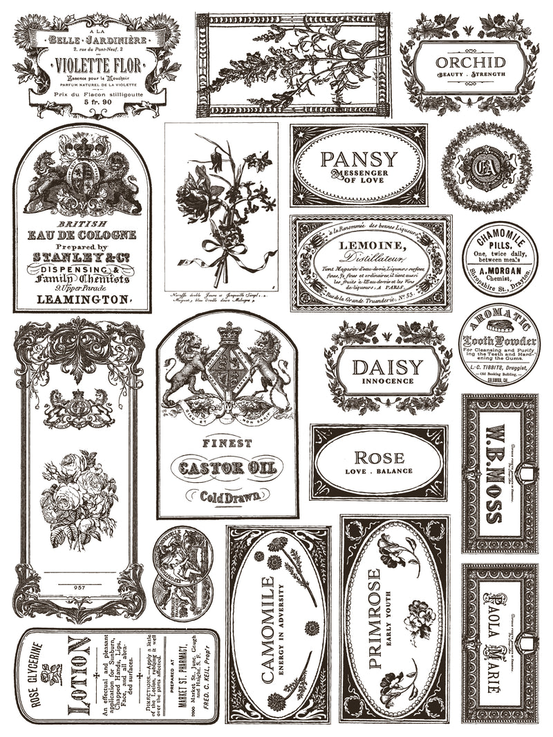 Floriography IOD Paint Inlay 12x16 Pad