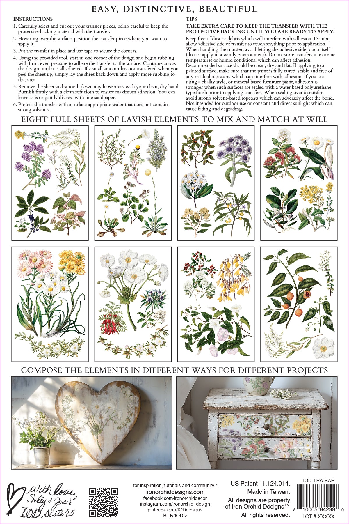 Sarah Featon’s Botanicals IOD Transfer 8x12 Pad