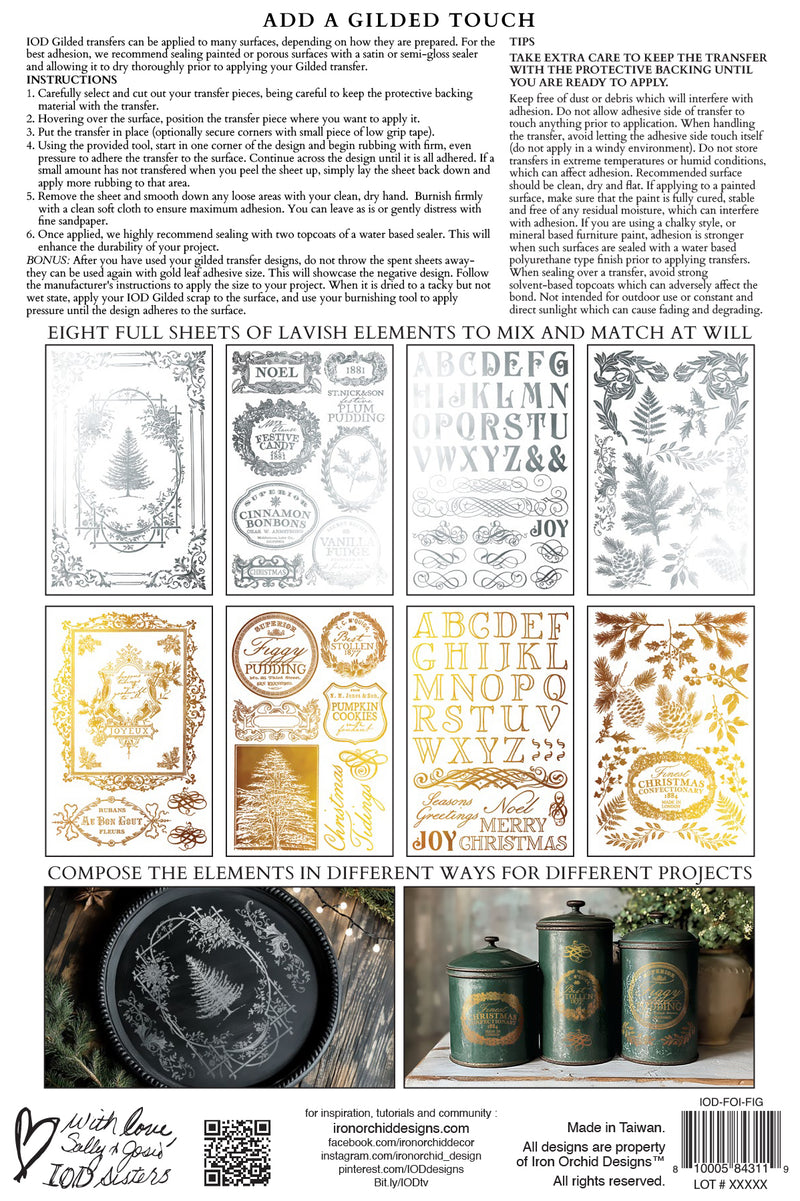 Figgy & Flourish IOD Foil Transfer 12x16 Pad