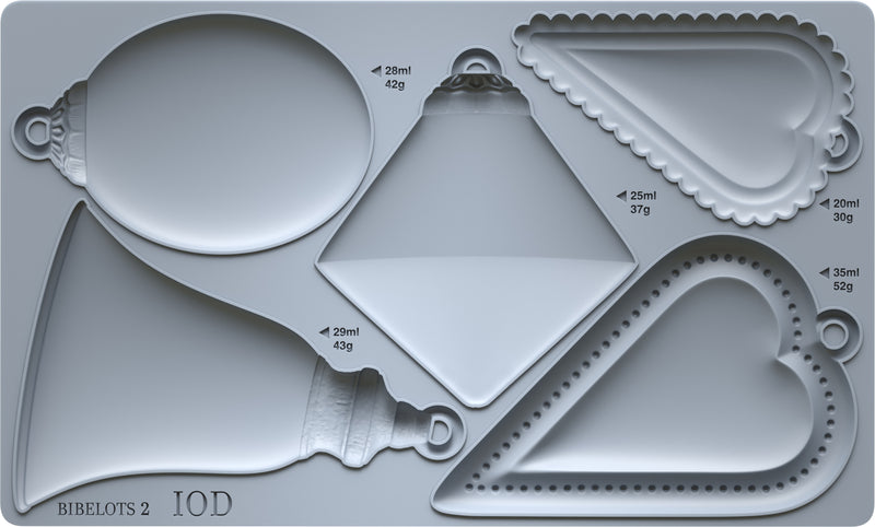 Bibelots 2 - 6 x 10 IOD Mould