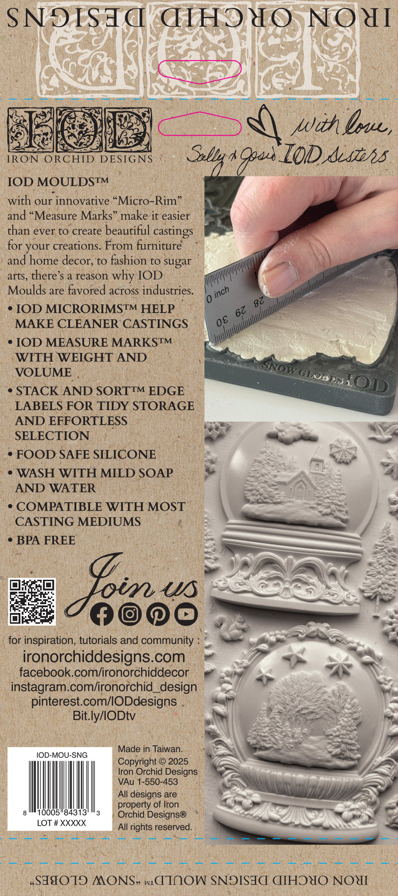 Snow Globes - 6 x 10 IOD Mould